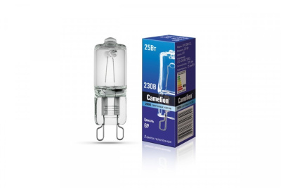 Лампа галоген Camelion JCD G9 220V 25W