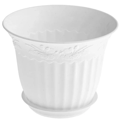 Кашпо "Дубок" 1,2 л. белый