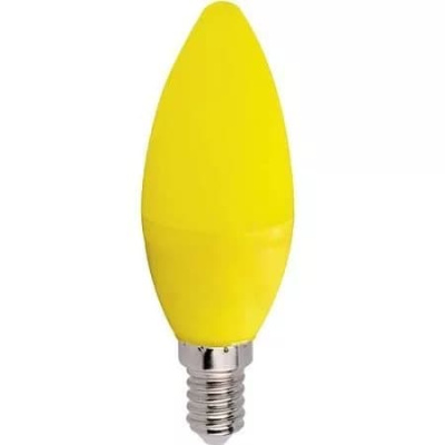 Лампа Ecola LED В35 6W E14 Желтая