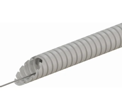 Труба гофр.16мм ПВХ (серая) с зондом 20м