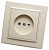 Розетка 1СП Эрна PSТ10-9009-02 сл/кость 