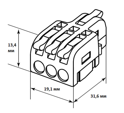 Клемма разв. СКР-413 4мм2 ТДМ SQ0527-0302