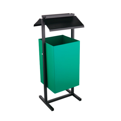 Урна квадратная с пепельницей У-3 (24л)