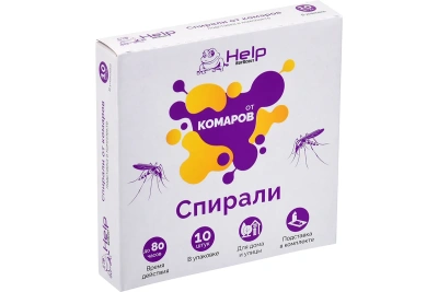 Ср-во от комаров спирали (10шт) "НЕLP"