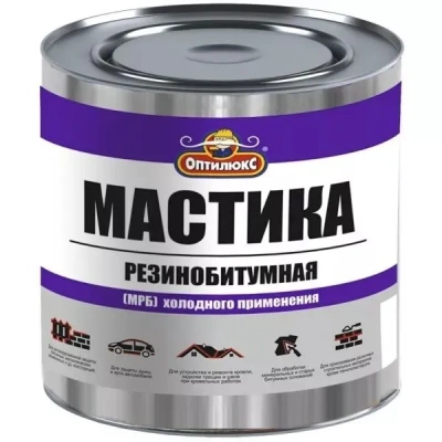 Мастика Каучуко-битумная 1,8кг "ОПТИЛЮКС" 