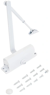 Доводчик дверной NOTEDO DS-090-НО с фикс бел 60-120кг