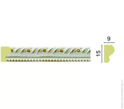 Интерьерный багет 1МБ 1,5/1-7