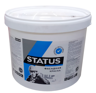 Краска ВД-АК фасадная 13кг "STATUS"