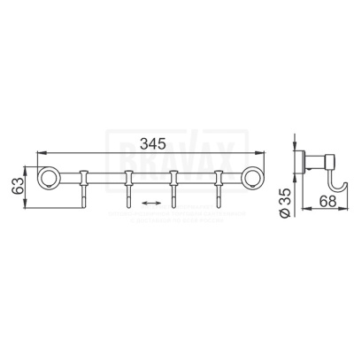 Крючки-4 F205-4 Frap