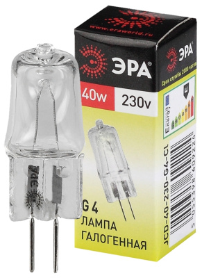 Лампа ЭРА G4-JCD-40W-230V-Cl