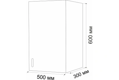 Шкаф для посуды 500 ольха