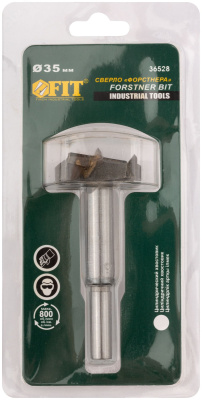 Сверло Фостнера Ф35 с карбид.вставками 36528