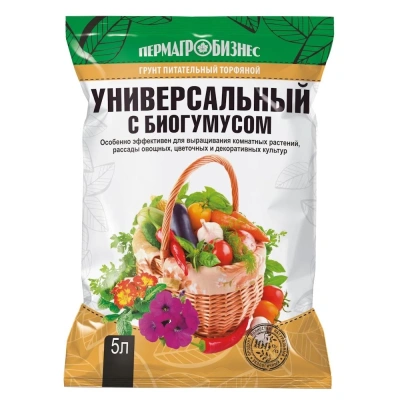 Грунт универс.5л с БИОГУМУСОМ 