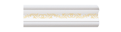 Плинтус потолочный 2м Алма Золото Элемент Трейд