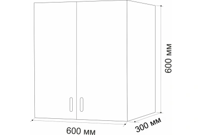 Шкаф для посуды с сушкой 600 ольха