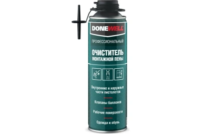Очиститель монтажной  пены 650мл "DONEWELL"