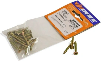 Шуруп желтый цинк 4,0/30  19шт