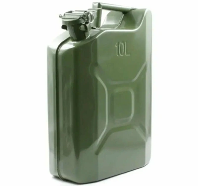 Канистра стальная 10л зеленая