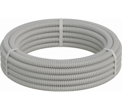 Труба гофр.16мм ПВХ (серая) с зондом 20м
