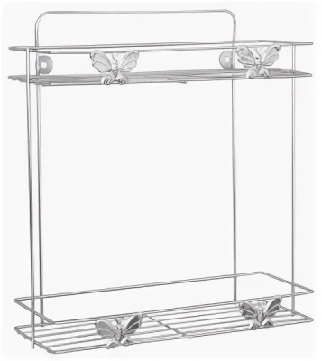 Полка д/ванной 2-х ярусная "Бабочки" 2998315
