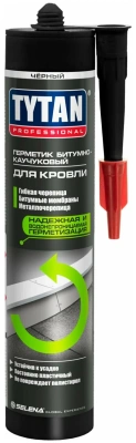 Герметик Битумно-Каучуковый д/кровли (черный) 310мл "ТИТАН"