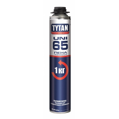 Пена монтаж.проф. TYTAN 65 UNI 750мл
