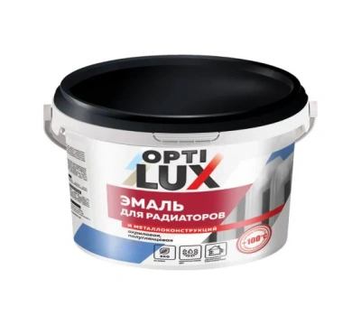 Эмаль акрил.Оптилюкс д/рад.0,5кг белая