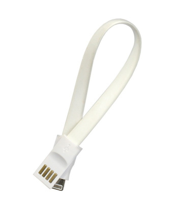 Кабель SB USB-8pin /Apple магн.1,2м бел.