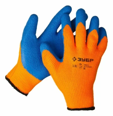 Перчатки Зубр УРАЛ утепленные,акрил, рельефное покрытие, L-XL 11465