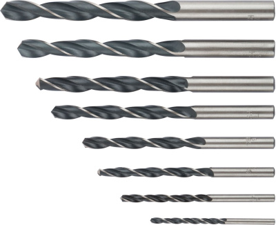 Сверла по металлу HSS 8шт 3-4-5-6-8-9-10мм 33855