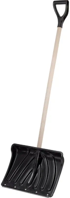 Лопата снеговая Крепыш деревянный черенок и V- ручка