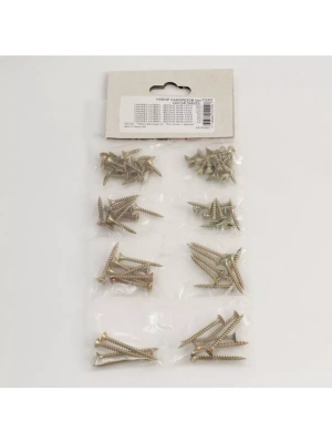 №4 Набор саморезов желтый 82шт