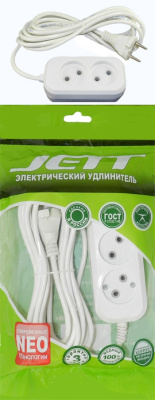 Удлинитель Джетт 2роз.5м ПВС 2х0,75