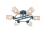 Люстра GH51095B/4 BL голубой