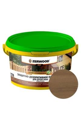 Защита-декор. покр.(орех) 2,5кг "ZERWOOD" акриловое