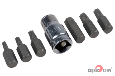 Набор бит (7 предметов) торкс Т25-55 76437