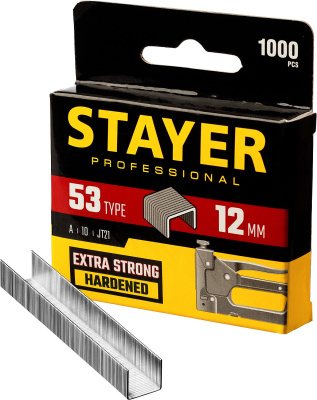 STAYER Скобы для степлера 12мм тип 53 1000шт 