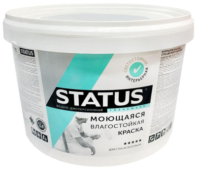 Краска ВД-АК STATUS интерьерная моющая 3кг 