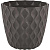 Горшок д/цветов 2,5л горький шоколад дрен. сеткойInGreen Wave