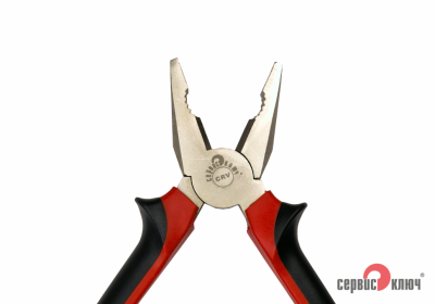 Пассатижи СЕРВИС КЛЮЧ 200мм красно-черная ручка 75200